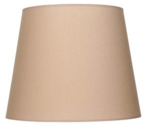 Licht-Erlebnisse Lampenschirm WILLOW, Stoffschirm Ø 38 cm konisch für Stehlampe E27 Beige Bild 6