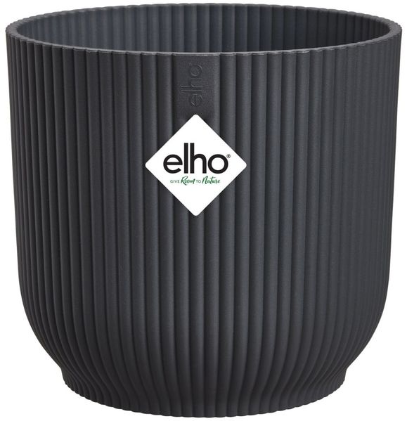 Elho Blumentopf Vibes Fold Kunststoff anthrazit Ø 11 x 11 cm