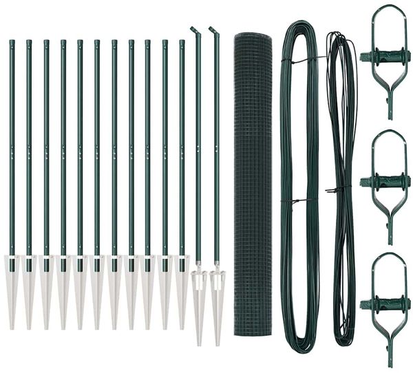 vidaXL Schweißdrahtzaun mit Spikes 25 x 1,2 m PVC-beschichteter Stahl 3352084 Bild 2