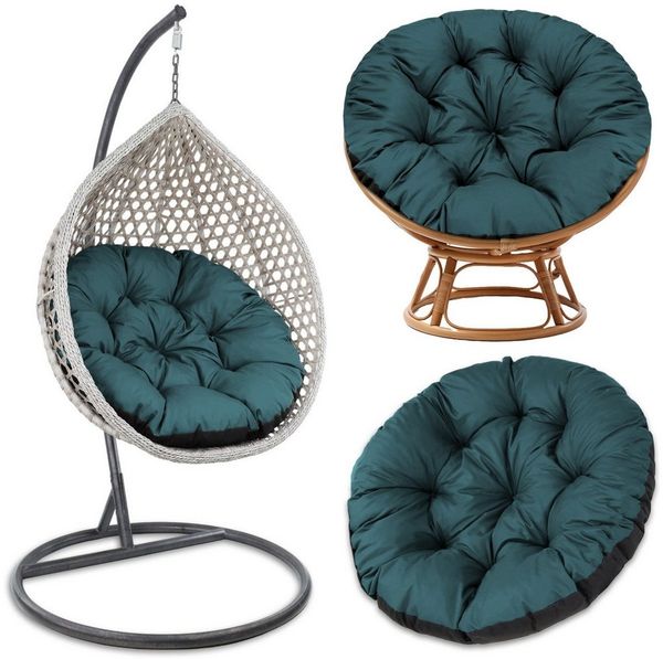 Amazinggirl Sitzkissen Papasansessel Kissen Hängesessel 100cm - Polster für Korbsessel