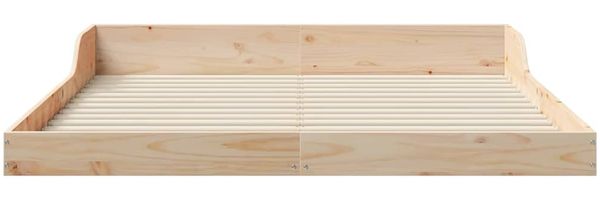 vidaXL Bettrahmen Braun 160 x 210 cm Massives Kiefernholz 873355 Bild 5
