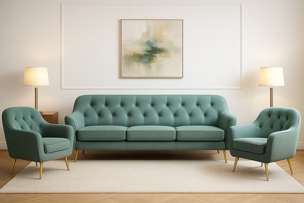 Wohnzimmer-Set BENITO 2: 3-Sitzer Sofa + 2 Sessel