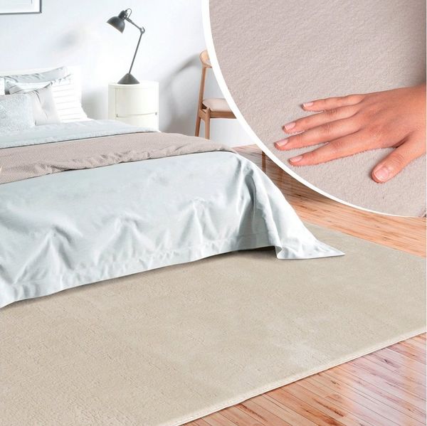 merinos Teppich Loft 37, Kunstfellteppich, rechteckig, Höhe: 16 mm, weich und kuschelig, Fell Haptik, Anti-Rutsch-Unterseite