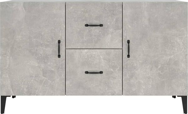 Sideboard, Kommode Betongrau 100x36x60 cm Holzwerkstoff j1143p Bild 5