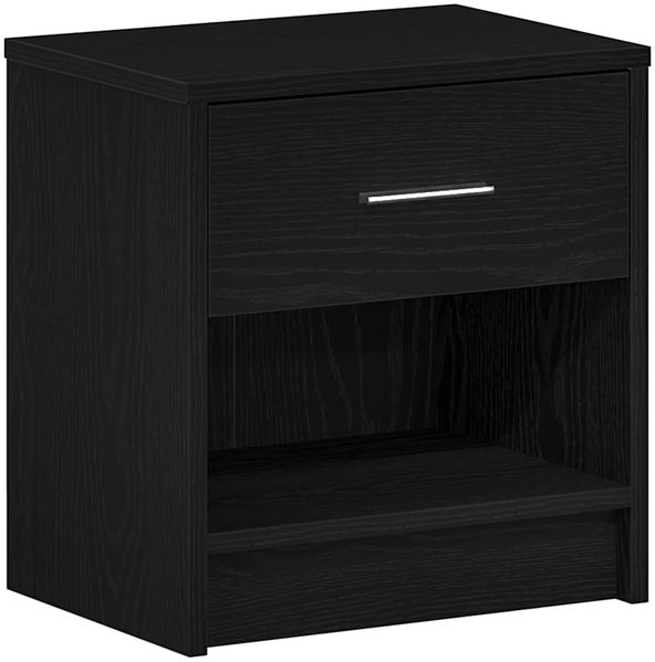 vidaXL Nachttisch mit Schublade Schwarz 39x28x41 cm 858751 Bild 6