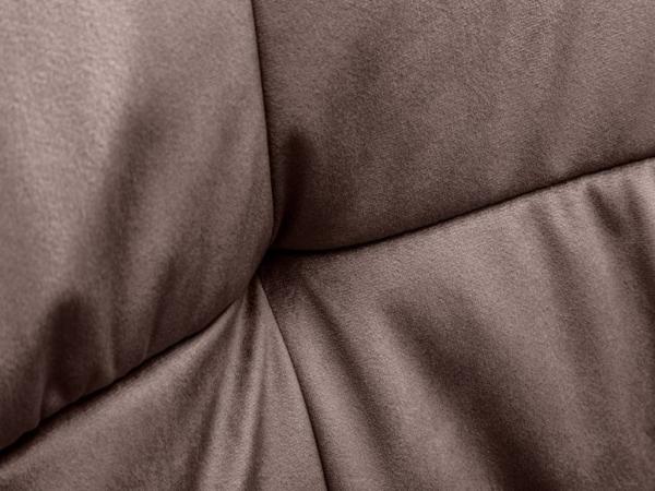 Moderner Samt Stuhl ZIRA taube braun mit Armlehne Bild 5