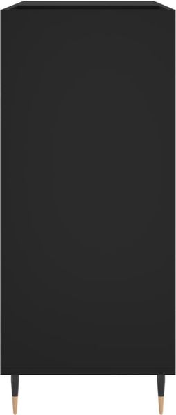 vidaXL Plattenschrank Schwarz 84,5x38x89 cm Holzwerkstoff 831765 Bild 5
