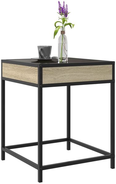 vidaXL Couchtisch mit Infinity-LED Sonoma-Eiche 40x40x51 cm 847673 Bild 5