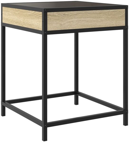 vidaXL Couchtisch mit Infinity-LED Sonoma-Eiche 40x40x51 cm 847673 Bild 8