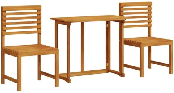 vidaXL Garten Bistro Set 3 pcs Braun Akazie Massivholz 3328694