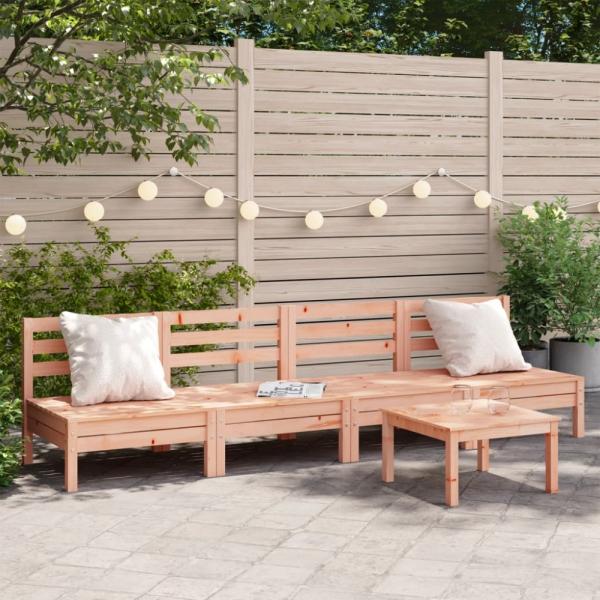 vidaXL Gartensofas ohne Armlehnen 4 Stk. Massivholz Douglasie 838010