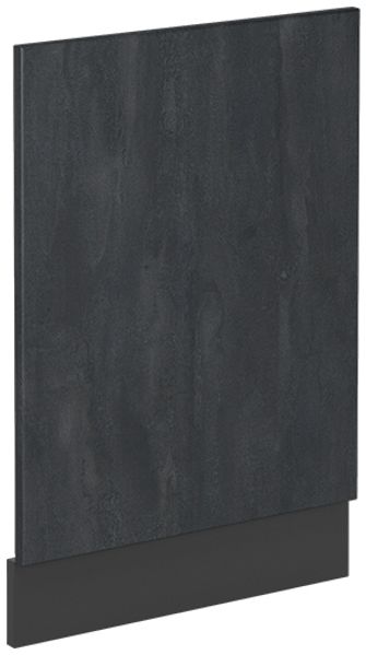 Frontblende R-Line Schwarz Beton 45 cm ohne Arbeitsplatte Vicco