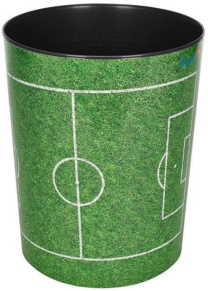 Läufer Papierkorb Motivposter 13 Liter Fußballfeld