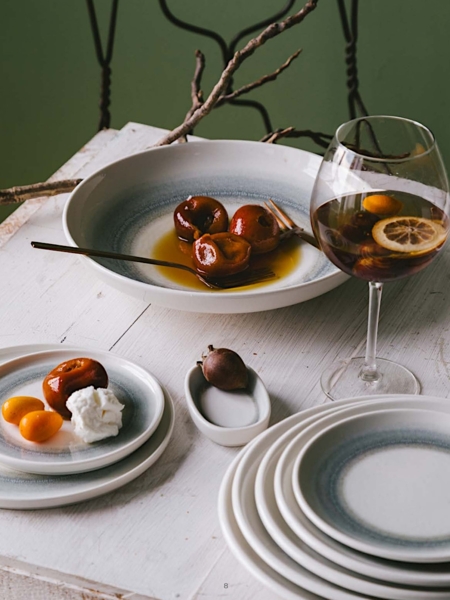 COMAS NEPTUNE COUPE flacher Teller 23 cm, 6 Stück, Porzellan Bild 3