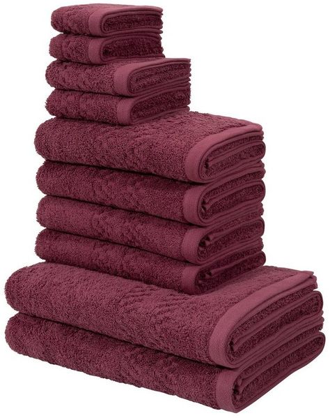 OTTO home Handtuch Set Regona, als 10 tlg Set und Serie, Premium Handtücher, 500 gr/m², Frottier (Set, 10-St), Duschtücher, Handtücher, Gästetücher, Seiftücher, 5 Jahre Garantie