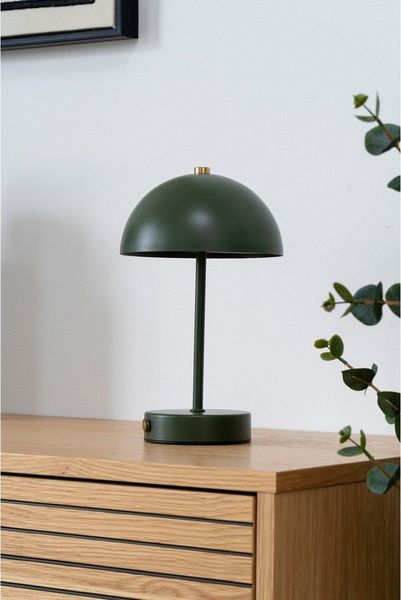 tinkaro Tischleuchte LED-Tischlampe Holt Metall Grün