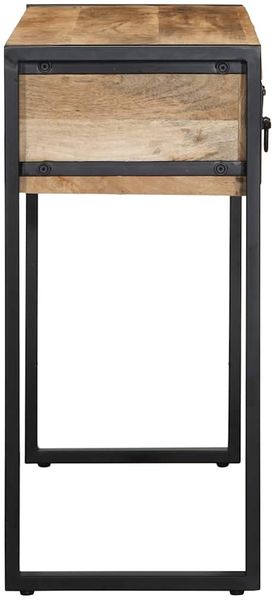 Konsolentisch, Beistelltisch, Konsole 100x35x75 cm Raues Massivholz Mango Bild 4