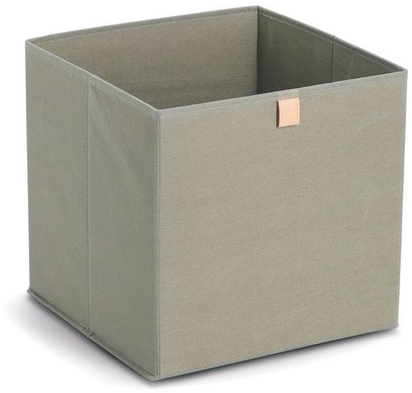 Zeller Present Aufbewahrungsbox, Vlies, khaki, ca. 32 x 32 x 32 cm