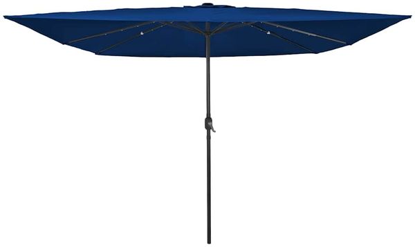 vidaXL Garten-Sonnenschirm Azurblau 295 x 295 x 245 cm 42003667