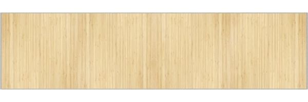 vidaXL Teppich Rechteckig Hell Natur 100x400 cm Bambus 376957 Bild 2