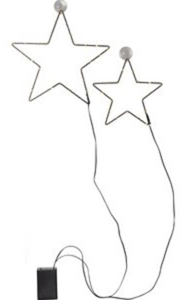 MARELIDA LED Stern LED Leuchtsterne Fensterdeko Weihnachtsstern Saugnäpfe 50LED Timer, LED Classic, warmweiß (2100K bis 3000K) Bild 4