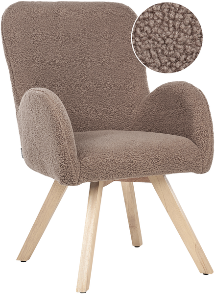 Sessel BJARN Bouclé Braun