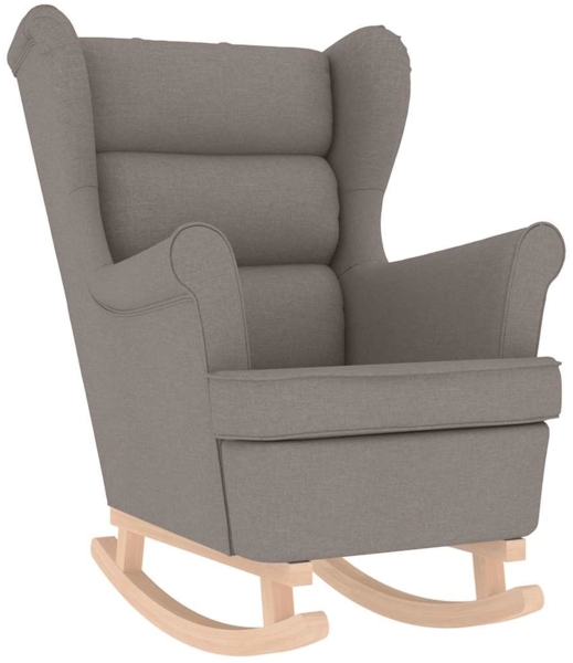 vidaXL Schaukelsessel Taupe 74x90x102 cm Stoff 4016925