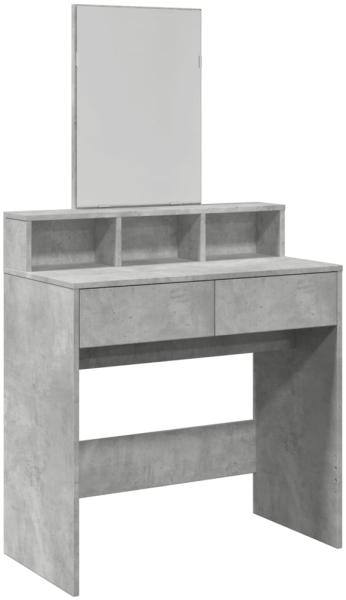 vidaXL Schminktisch, Holzwerkstoff betongrau, 80 x 41 x 144,5 cm