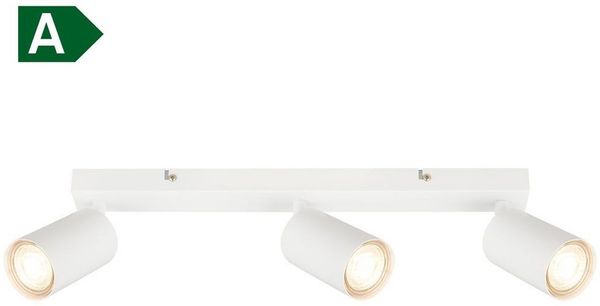 B.K.Licht LED Deckenleuchte BKL1632, LED wechselbar, 2700K - Extra-Warmweiß, Deckenleuchte 44 cm Weiß je 2W, je 450lm GU10 Wohnzimmer Schlafzimmer