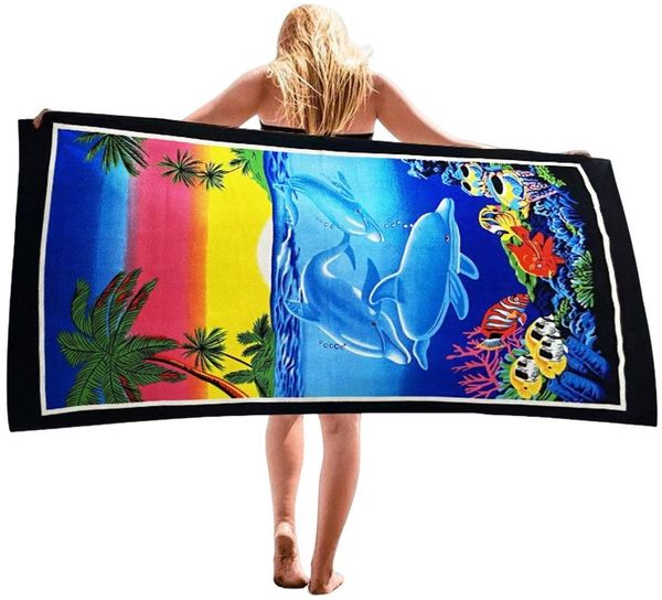 Diwzbyn Strandtuch 70x140 cm Strandlaken Strandhandtuch Mikrofaser Schnelltrocknend, (1-St), Leichtes, Sandfrei, Badetuch für Strand Schwimmen Sauna Camping