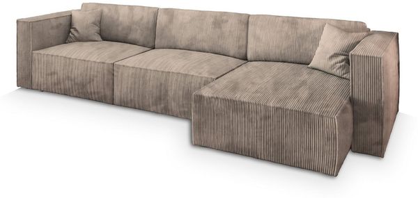 Masseno Ecksofa TOLMO mit Schlaffunktion L-Form, Sofa mit Bettkasten