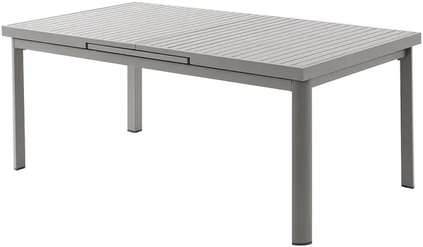 Vente-unique - NAURU Garden dining set Metall Schokoladenbraun - B 100 cm x H 76 cm x L 240 cm180 cm
