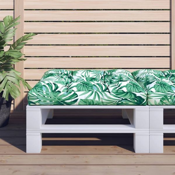 vidaXL Palettensofa-Kissen Blattmuster 70x70x12 cm 360481
