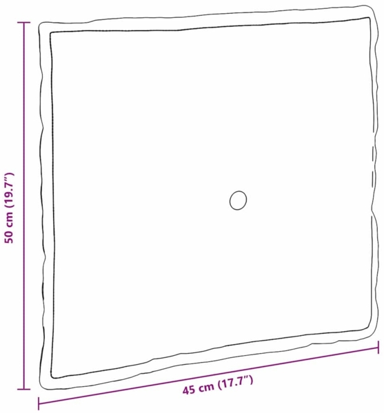 vidaXL Rückenkissen Blau 50 x 45 cm Cordstoff 42014631 Bild 9