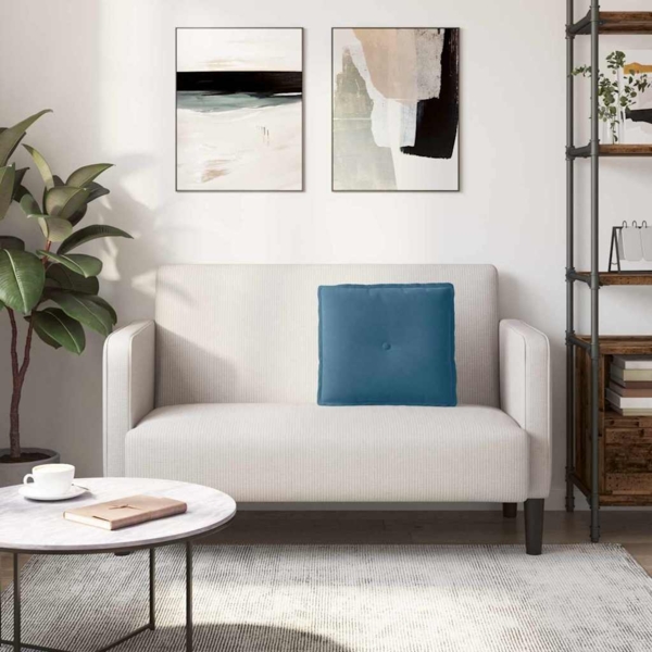 vidaXL Rückenkissen Blau 50 x 45 cm Cordstoff 42014631 Bild 3