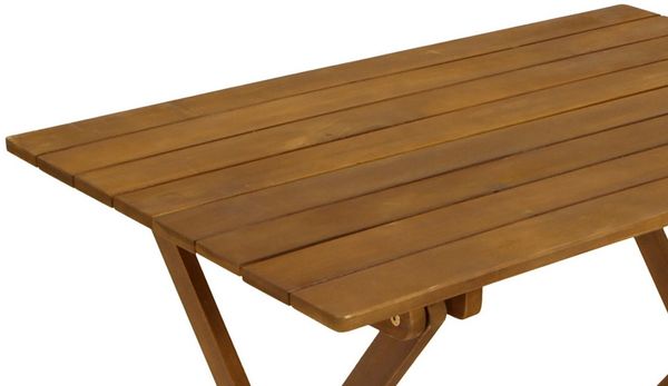 TPFGarden Gartentisch MARGATE (Klapptisch aus Akazienholz - Oberfläche geölt, Hochwertig verarbeiteter Outdoor Tisch), Outdoor Esstisch - Terrassentisch - Maße (BxHxT): 60 x 74 x 90 cm