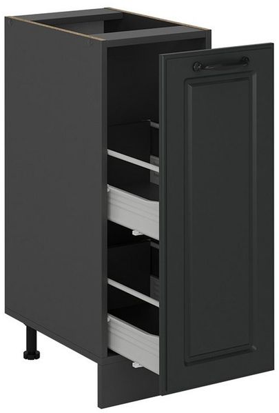 Apothekerschrank R-Line Anthrazit Landhaus 30 cm ohne Arbeitsplatte Vicco Bild 3
