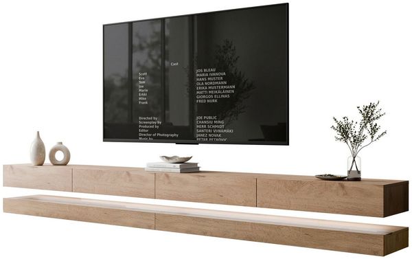 Lookway TV-Schrank SKY 280 cm mit LED-Beleuchtung (1x Tv-Schrank)