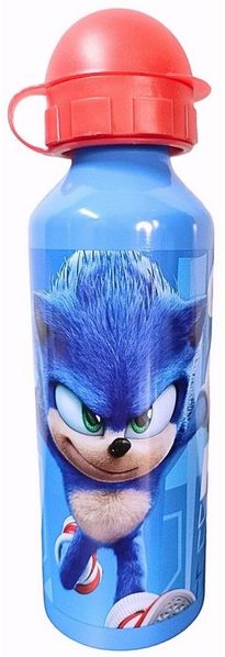 Sonic The Hedgehog Trinkflasche GOTTA GO FASTER, Kinder Sport-Aluminiumflasche 520 ml BPA frei