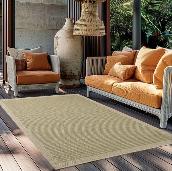 Ayyildiz Teppiche Outdoorteppich GIZA 1410, rechteckig, Höhe: 3 mm, Läufer, In- und Outdoor, Wetterfest, Wasserabweisend, robust
