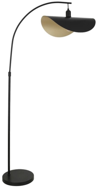 HOME DELUXE Design-Bogenlampe RONA - Schwarz/Gold