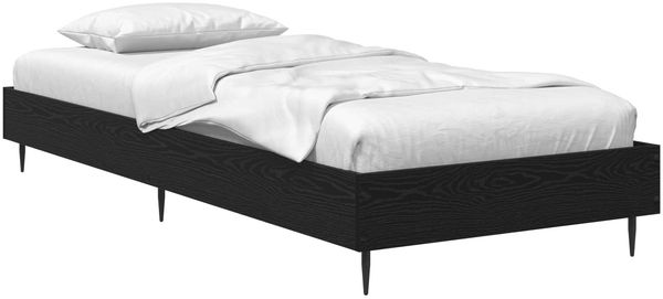 vidaXL Bettrahmen Schwarze Eiche 80 x 200 cm Holzwerkstoff 8009056