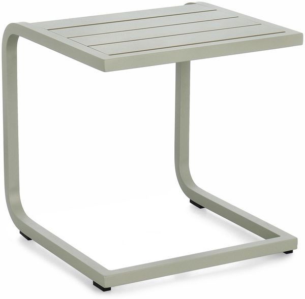 Gartenbeistelltisch Orltay Aluminium, modern, quadratisch, Breeze grün, 40x40 cm