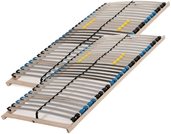 Lattenrost 200x200 cm 28 Latten 7-Zonen Belastbarkeit ca. 140 kg Schichtholz aus Birke Montage in Eigenregie Made in Germany