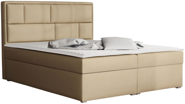Boxspringbett Deco Box, Sand, 140x200 cm