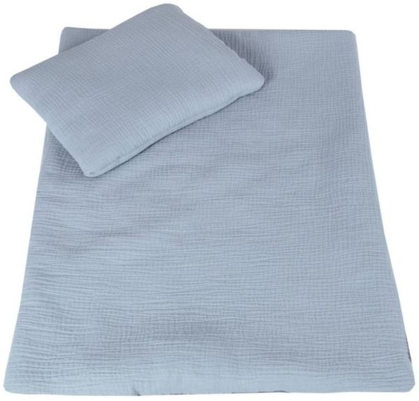 Babydecke BabyLux Babydecke Musselin Kinderwagendecke Kuscheldecke 75x60cm MPM, BabyLux, Grau