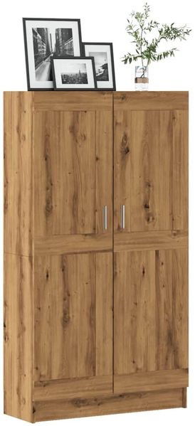 vidaXL Bücherschrank Artisan-Eiche 82,5x30,5x150 cm Holzwerkstoff 3345216