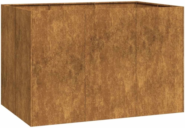 vidaXL Pflanzkübel Rostig 120x80x80 cm Wetterfester Stahl 860793