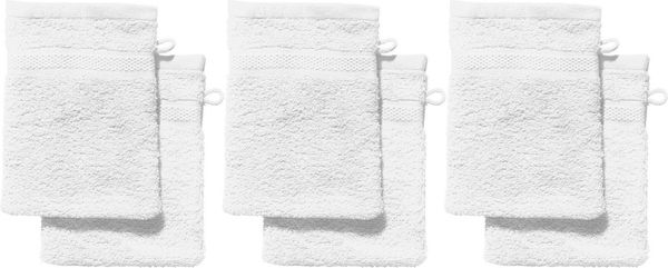 REDBEST Waschhandschuh Waschhandschuh "Chicago" 6er-Pack, Frottier (6-St), Walk-Frottier Uni