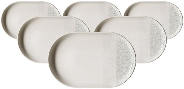 Ritzenhoff & Breker Trio Servierplatte 20 x 13 cm 6er Set - Grau